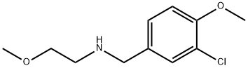 N-(3-chloro-4-methoxybenzyl)-N-(2-methoxyethyl)amine Structural
