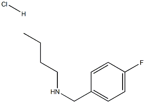 N-(4-fluorobenzyl)-1-butanamine hydrochloride Structural