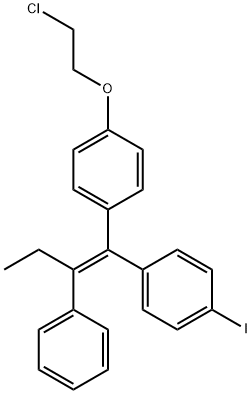 Z-1-(2-chloroethoxy)-4-(1-(4-iodophenyl)-2-phenylbut-1-en-1-yl)benzene Structural