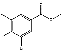 Methyl 3-bromo-4-iodo-5-methylbenzoate Structural