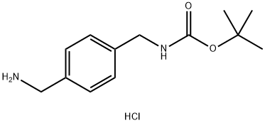 tert-Butyl 4-(aminomethyl)benzylcarbamate hydrochloride Structural