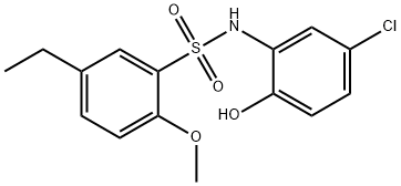 N-(5-chloro-2-hydroxyphenyl)-5-ethyl-2-methoxybenzenesulfonamide Structural