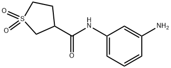 N-(3-aminophenyl)tetrahydrothiophene-3-carboxamide 1,1-dioxide Structural