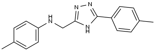 p-Tolyl-(5-p-tolyl-1H-[1,2,4]triazol-3-ylmethyl)-amine Structural