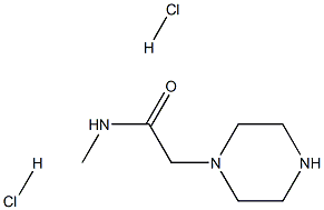 N-methyl-2-(1-piperazinyl)acetamide dihydrochloride Structural