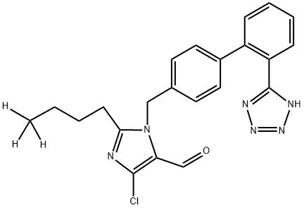 Losartan Carboxaldehyde-d3 Structural