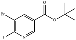 tert-Butyl 5-bromo-6-fluoronicotinate Structural