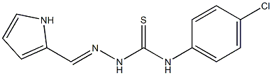 Hydrazinecarbothioamide,N-(4-chlorophenyl)-2-(1H-pyrrol-2-ylmethylene)- Structural