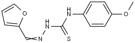 Hydrazinecarbothioamide,2-(2-furanylmethylene)-N-(4-methoxyphenyl)- Structural