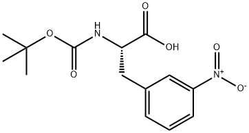 Phenylalanine, N-[(1,1-dimethylethoxy)carbonyl]-3-nitro- Structural