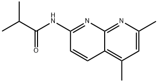 N-(5,7-dimethyl-1,8-naphthyridin-2-yl)-2-methylpropanamide Structural