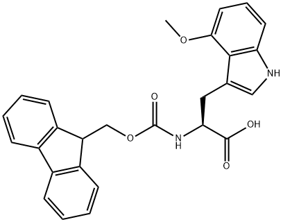 N-Fmoc-4-methoxy-L-tryptophan Structural