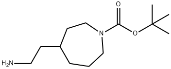 tert-butyl 4-(2-aminoethyl)azepane-1-carboxylate Structural