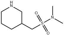 N,N-dimethyl-1-piperidin-3-ylmethanesulfonamide Structural