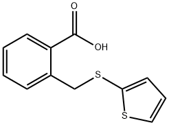 Benzoic acid, 2-[(2-thienylthio)methyl]- Structural
