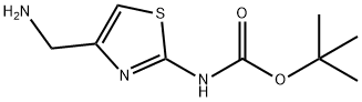 tert-butyl N-[4-(aminomethyl)-1,3-thiazol-2-yl]carbamate Structural