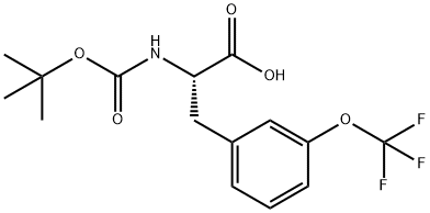 N-Boc-3-trifluoromethoxy-L-phenylalanine Structural