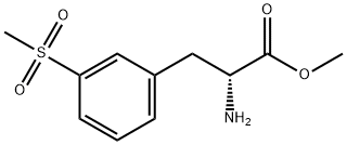 methyl (R)-2-amino-3-(3-(methylsulfonyl)phenyl)propanoate Structural
