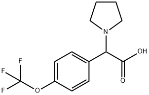 Pyrrolidin-1-yl-(4-trifluoromethoxy-phenyl)-acetic acid Structural