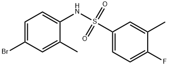 N-(4-bromo-2-methylphenyl)-4-fluoro-3-methylbenzenesulfonamide Structural