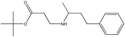 tert-butyl 3-[(4-phenylbutan-2-yl)amino]propanoate Structural