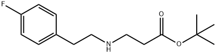 tert-butyl 3-{[2-(4-fluorophenyl)ethyl]amino}propanoate Structural