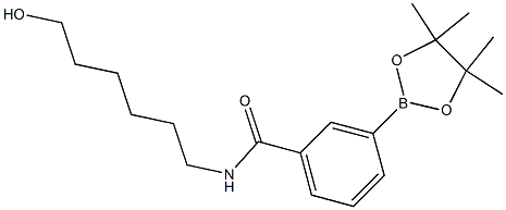 N-(6-hydroxyhexyl)-3-(4,4,5,5-tetramethyl-1,3,2-dioxaborolan-2-yl)benzamide Structural