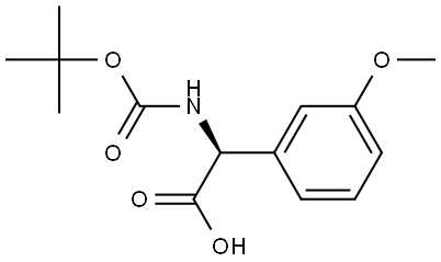 Boc-(S)-2-amino-2-(3-methoxyphenyl)acetic acid Structural