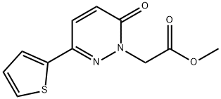 methyl 2-[6-oxo-3-(thiophen-2-yl)-1,6-dihydropyridazin-1-yl]acetate Structural