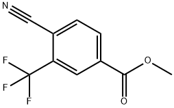 METHYL 4-CYANO-3-(TRIFLUOROMETHYL)BENZOATE Structural