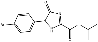 Isopropyl 1-(4-bromophenyl)-5-oxo-2,5-dihydro-1H-1,2,4-triazole-3-carboxylate Structural
