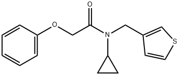 N-cyclopropyl-2-phenoxy-N-(thiophen-3-ylmethyl)acetamide Structural