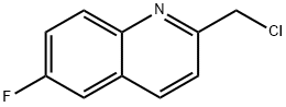 Quinoline, 2-(chloromethyl)-6-fluoro- Structural