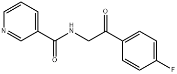 N-[2-(4-fluorophenyl)-2-oxoethyl]nicotinamide Structural