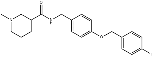 N-{4-[(4-fluorobenzyl)oxy]benzyl}-1-methylpiperidine-3-carboxamide Structural