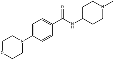 N-(1-methylpiperidin-4-yl)-4-(morpholin-4-yl)benzamide Structural