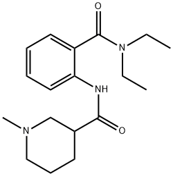 N-[2-(diethylcarbamoyl)phenyl]-1-methylpiperidine-3-carboxamide Structural