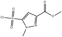 Methyl 5-(chlorosulfonyl)-1-methyl-1H-pyrazole-3-carboxylate Structural