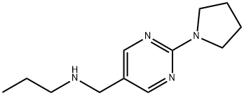 Propyl-(2-pyrrolidin-1-yl-pyrimidin-5-ylmethyl)-amine Structural