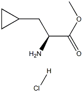 R-3-Cyclopropylalanine methyl ester hydrochloride Structural