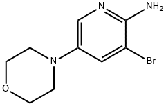 3-BROMO-5-MORPHOLINOPYRIDIN-2-AMINE Structural