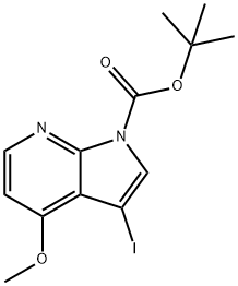 tert-Butyl 3-iodo-4-methoxy-1H-pyrrolo[2,3-b]pyridine-1-carboxylate Structural