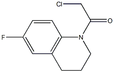 Quinoline, 1-(chloroacetyl)-6-fluoro-1,2,3,4-tetrahydro- Structural