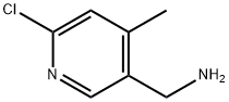 C-(6-Chloro-4-methyl-pyridin-3-yl)-methylamine Structural