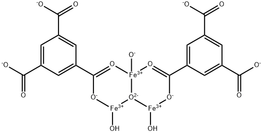 Iron(III) 1,3,5-benzenetricarboxylate hydrate, porous (F-free MIL-100(Fe), KRICT F100) [Iron trimesate]