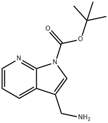 tert-Butyl 3-(aminomethyl)-1H-pyrrolo[2,3-b]pyridine-1-carboxylate Structural