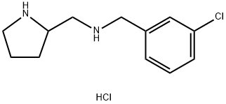 N-(3-Chlorobenzyl)-1-(pyrrolidin-2-yl)methanamine hydrochloride Structural