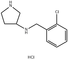 N-(2-CHLOROBENZYL)PYRROLIDIN-3-AMINE HYDROCHLORIDE Structural