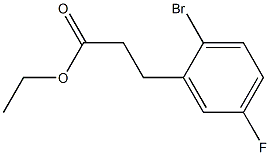 ETHYL 3-(2-BROMO-5-FLUOROPHENYL)PROPANOATE Structural