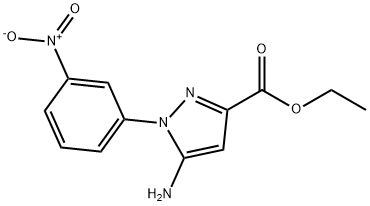 ethyl 5-amino-1-(3-nitrophenyl)-1H-pyrazole-3-carboxylate Structural